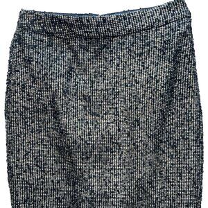 J.Crew Women's Notte Boucle Tweed Straight & Pencil Skirt Size 00 Black White